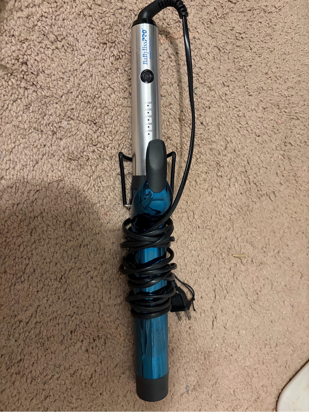 BaBylissPRO Blue Curling Wand 1 1/2 inch